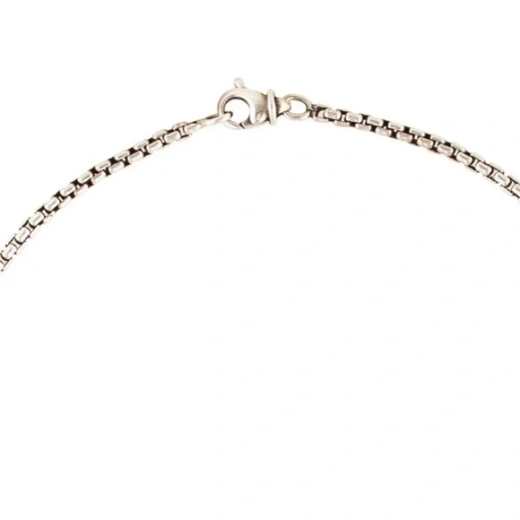 David Yurman Sterling Silver Bar Necklace - Picture 3 of 4